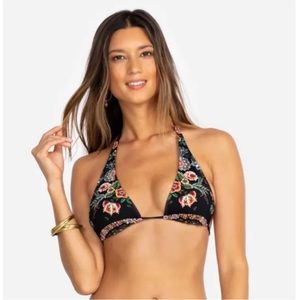 New Johnny Was Ari Halter String Bikini Top XL